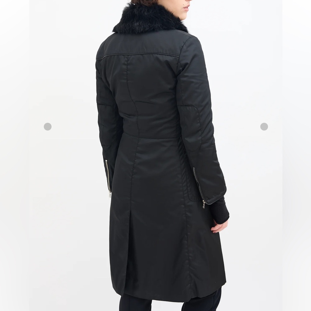Prada nylon & shearling coat - Picture 4 of 7